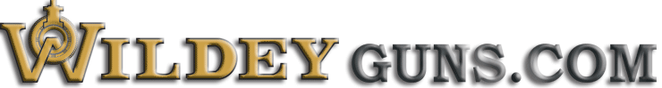 The silver and gold header of the original WildeyGuns.com website